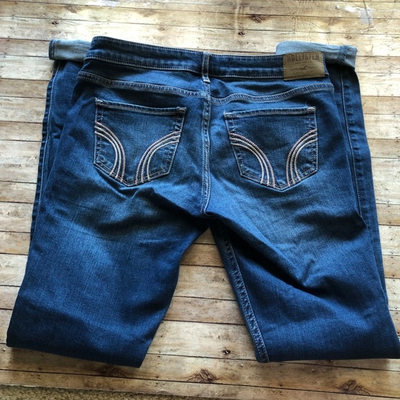 Hollister Super Skinny Light Distressed Jeans Sz 3 - Picture 5 of 5